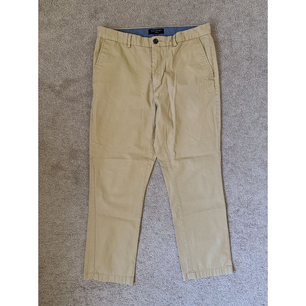Banana Republic Aiden Fit Men’s Khaki Chino Pants 34x30 100% Cotton